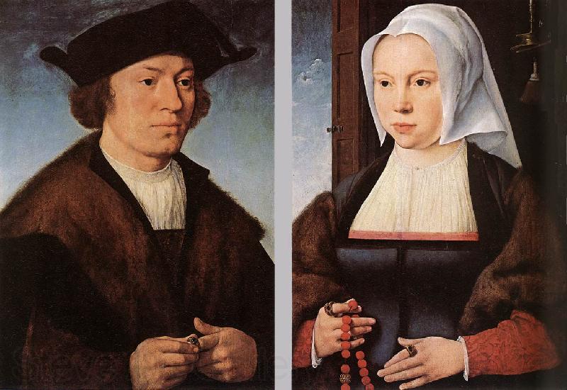 CLEVE, Joos van Portrait of a Man and Woman dfg Spain oil painting art